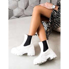 Seastar Hvide slip-on støvler sort 2