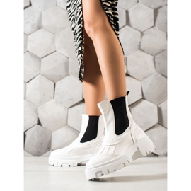 Seastar Hvide slip-on støvler sort 1