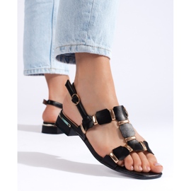 Sorte stilfulde damesandaler 2