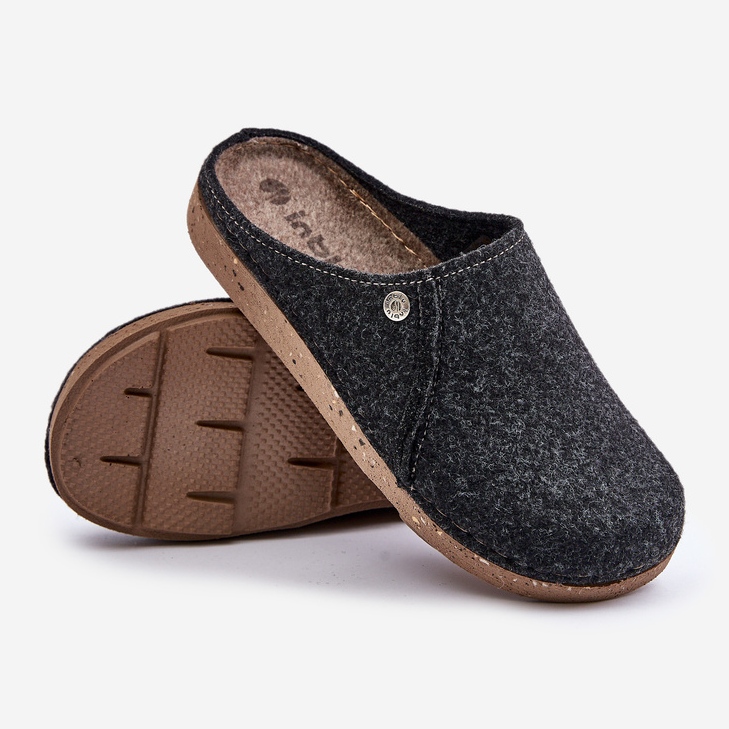 Hjemmesko til mænd Hjemmesko Flip-flops Inblu MT000011 Grafit sort 2