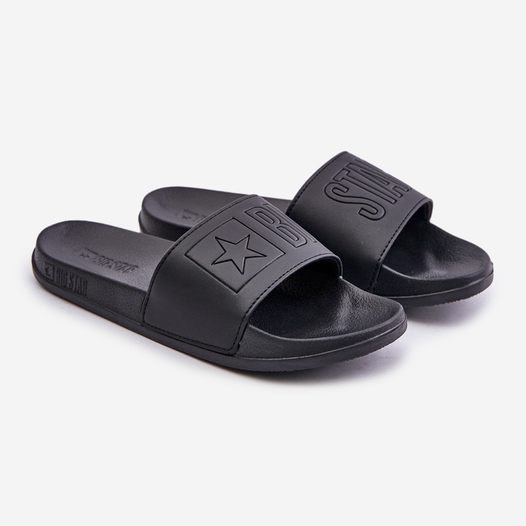 Lette flip-flops til mænd med Big Star Logo OO174030 Sort 1