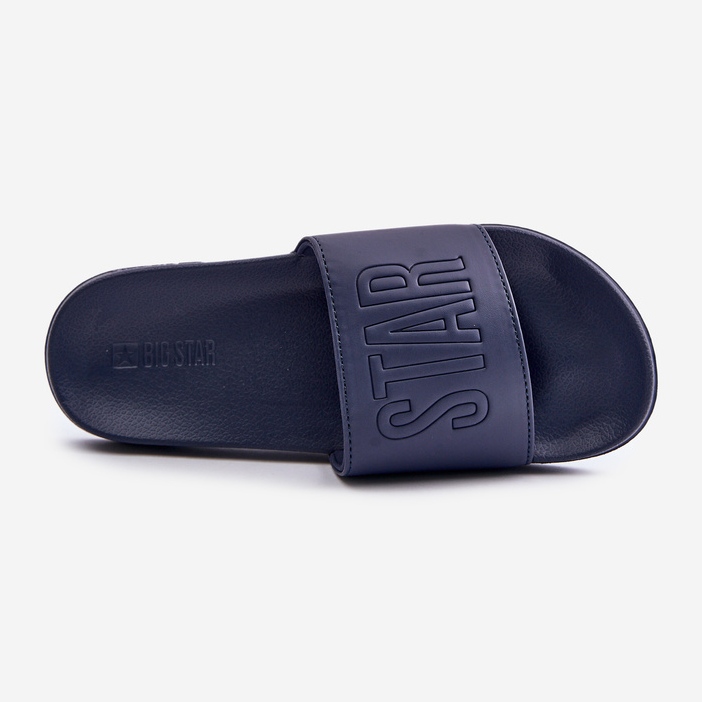Big Star Lette flip-flops til mænd med stort stjernelogo OO174031 Marineblå 1