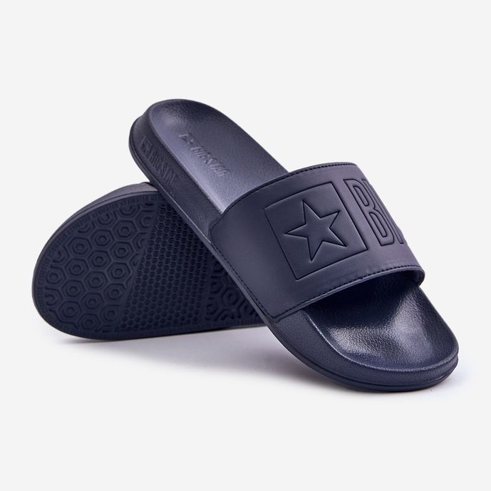 Big Star Lette flip-flops til mænd med stort stjernelogo OO174031 Marineblå 2