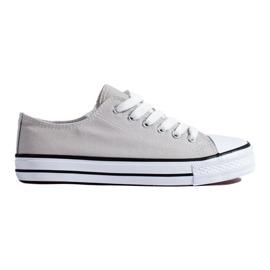 Shelovet grå klassiske sneakers 1