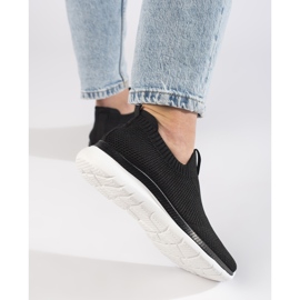 Sorte slip-on sportssko 2