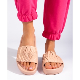 Beige dameflip-flops 1