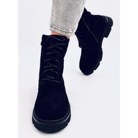 Zoe Black snørebåndsarbejdere sort 1