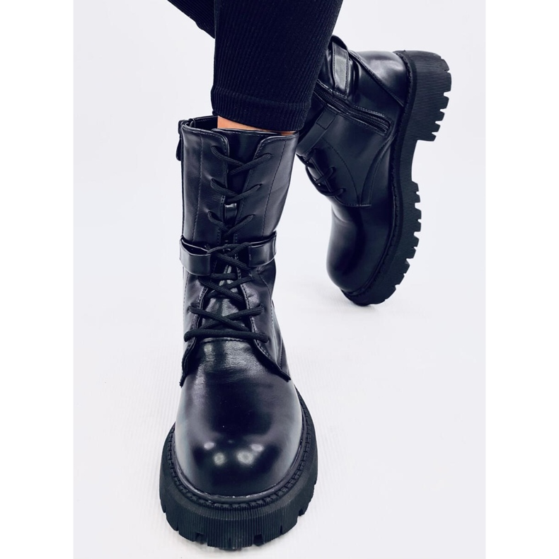 Snørestøvler Barkley Black sort 1