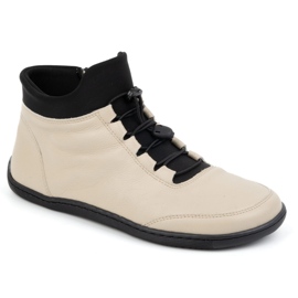 WASAK Barfodede damesko, uldforet, læder 0767W ecru beige 1