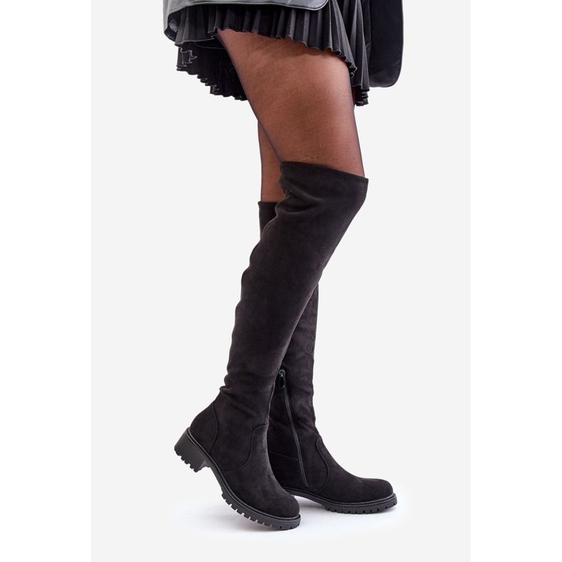 Over-the-knee Flade Støvler Sort Filora 1