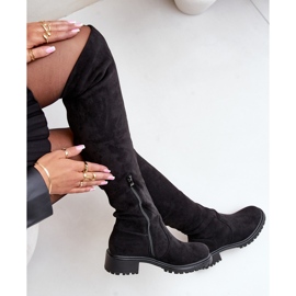 Over-the-knee Flade Støvler Sort Filora 2