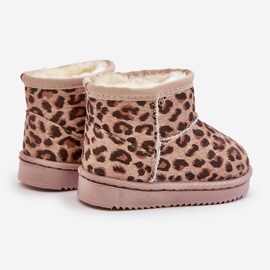 Børneisolerede snestøvler med leopardmønster Beige Nallita 2