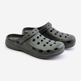 Herre flip-flops sandaler til havepool mørkegrøn 2