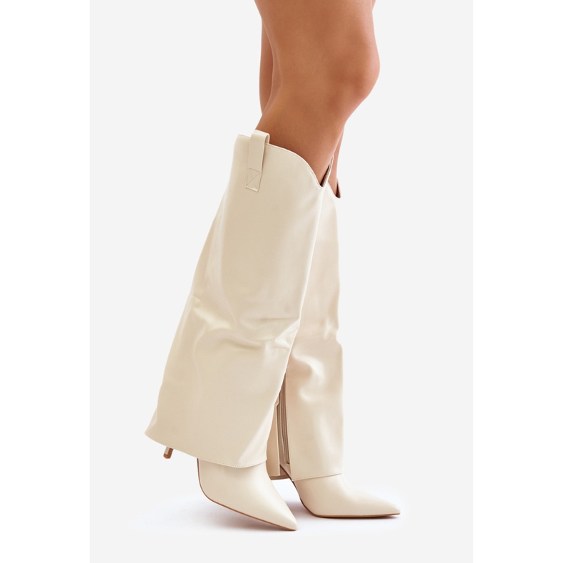 Model 35858 Lysbeige støvler 1