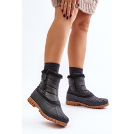 Lee Cooper LCJ-24-44-2866 Sorte snestøvler 1