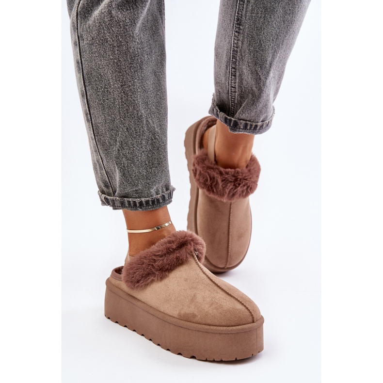 Hjemmesko Model 24890 Mørk Beige 1