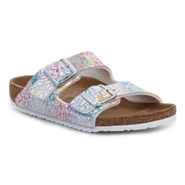 Birkenstock Arizona Kids Flashy Hologram Sølv flip-flops 1022173 flerfarvet 1