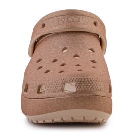Crocs Classic Platform Glitter Clog 207241-2DS flip-flops brun 3