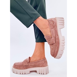 Seastar Pink platform mokkasiner beige 2