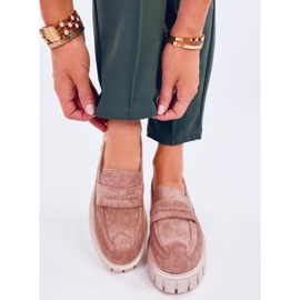 Seastar Pink platform mokkasiner beige 1