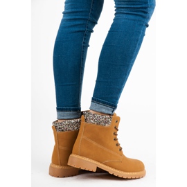 Trappere med glitter brun 1