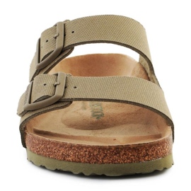 Birkenstock Rivet Logo Vegan Canvas Faded Slides 1023958 grøn 6