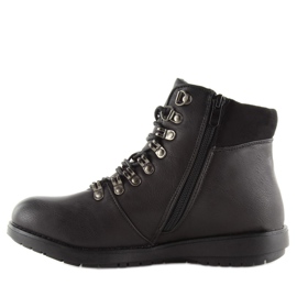 Sorte Trapper støvler 3971 sort 1