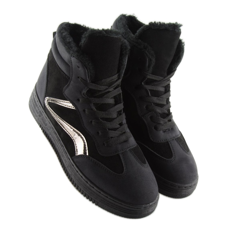 Sorte isolerede sneakers BOK-1103 sorte 2