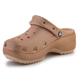 Crocs Classic Platform Glitter Clog 207241-2DS flip-flops brun 4