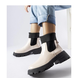Beige slip-on arbejdsstøvler fra Breolungi - Solea 1