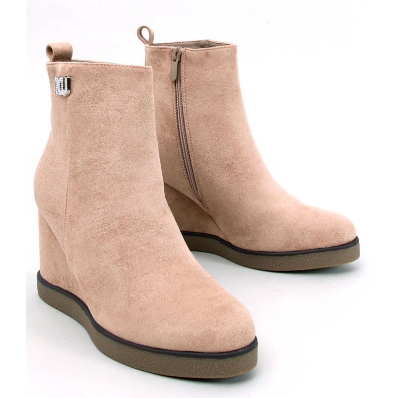 Khaki kilestøvler beige 1