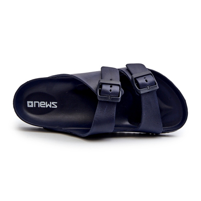 News Herre lette skumflip-flops med spænder, marineblå Avatara 1