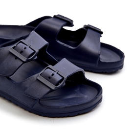 News Herre lette skumflip-flops med spænder, marineblå Avatara 4