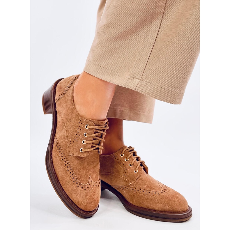 Oxfords kamel høje hæle brun 2