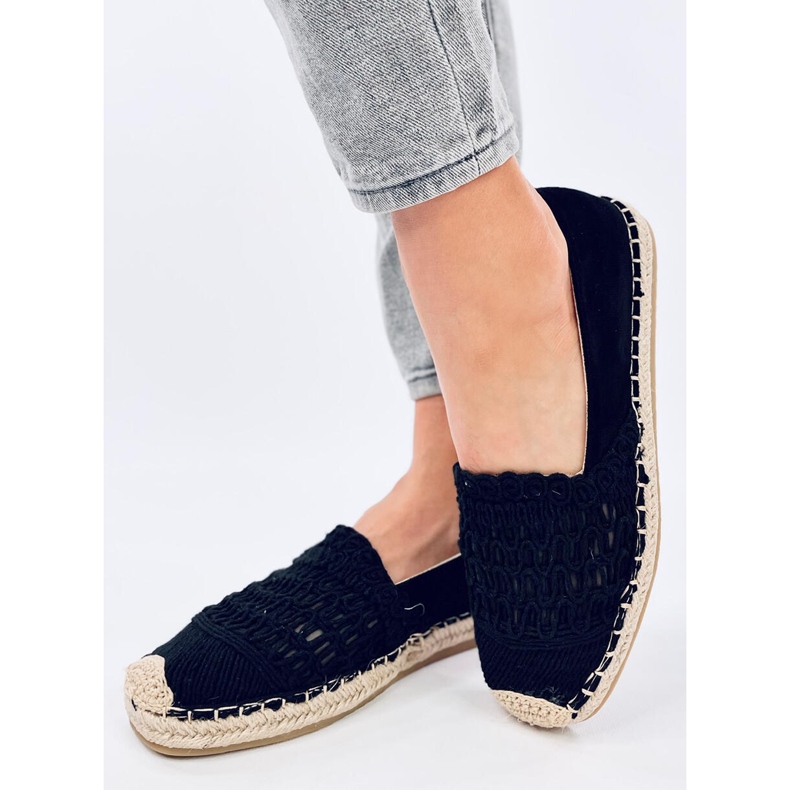 Espadrilles kvinders blonder sort 2