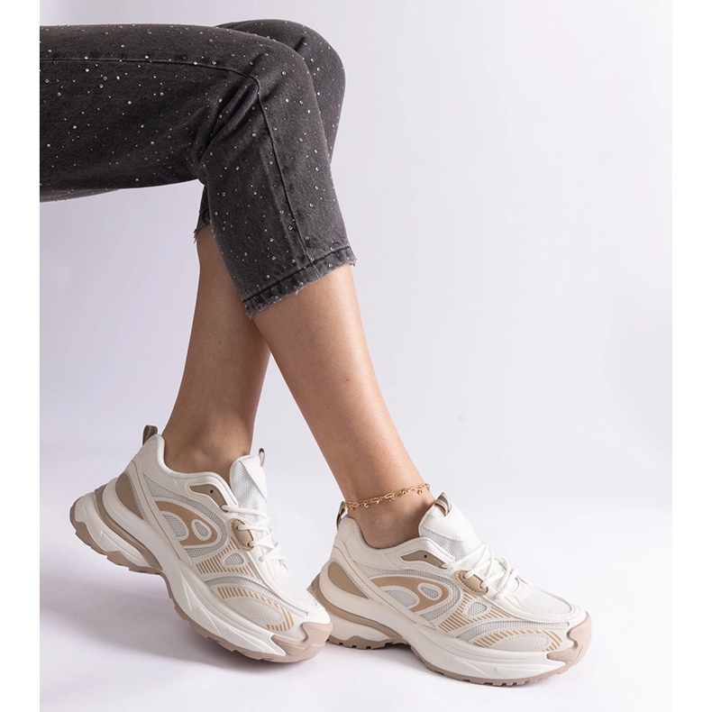 Hvide sportssneakers til kvinder 2