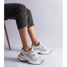 Grå sportssneakers til kvinder 1