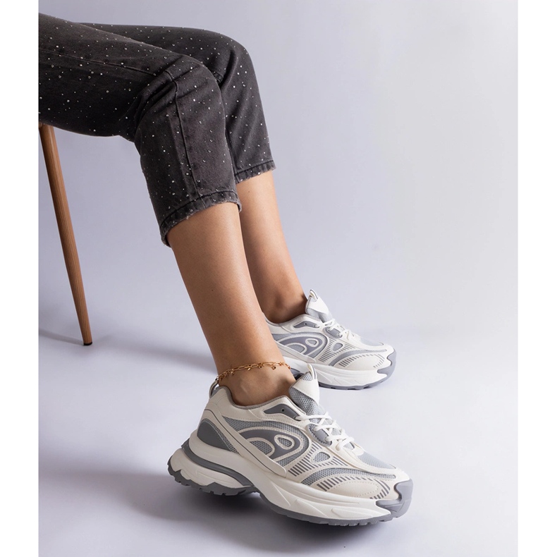 Grå sportssneakers til kvinder 2