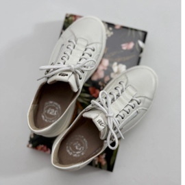 Olivier Dame lædersko, Style 1238 hvide sneakers 1
