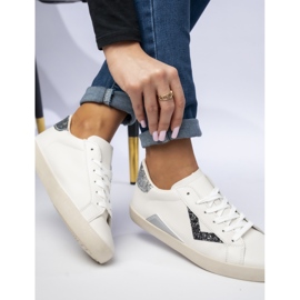 Kvinders sneakers glitter indsatser sort 1