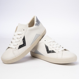Kvinders sneakers glitter indsatser sort 2