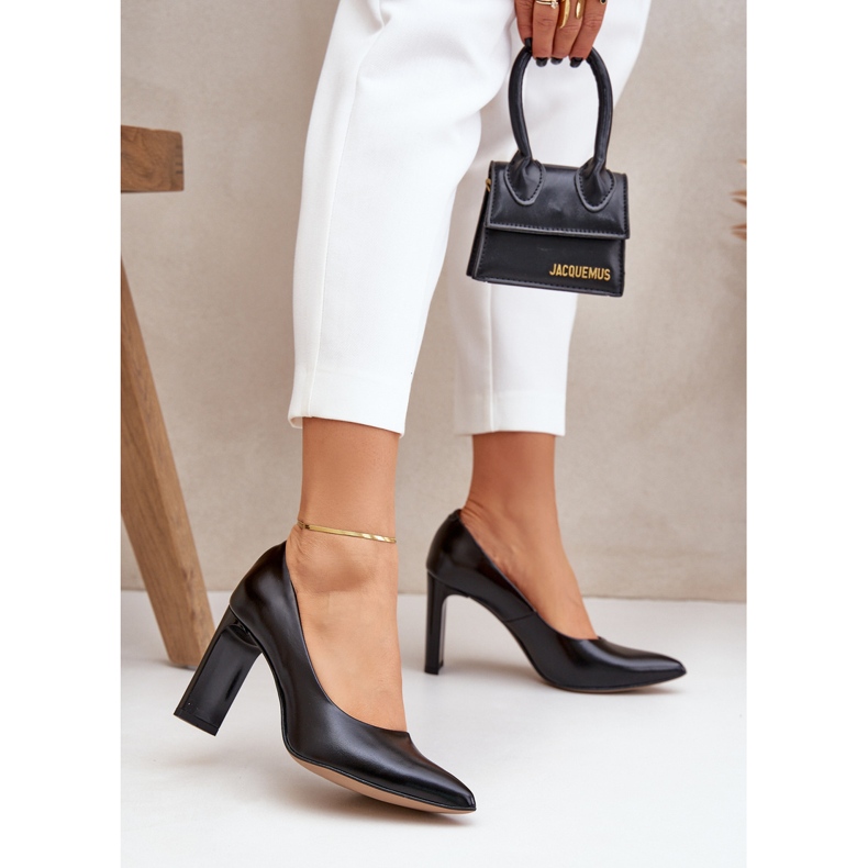 Lewski Shoes Elegante pumper lavet af naturligt læder på Lewski Post 2659/2043 Sort 2