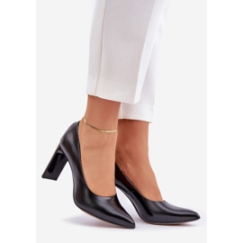 Lewski Shoes Elegante pumper lavet af naturligt læder på Lewski Post 2659/2043 Sort 1