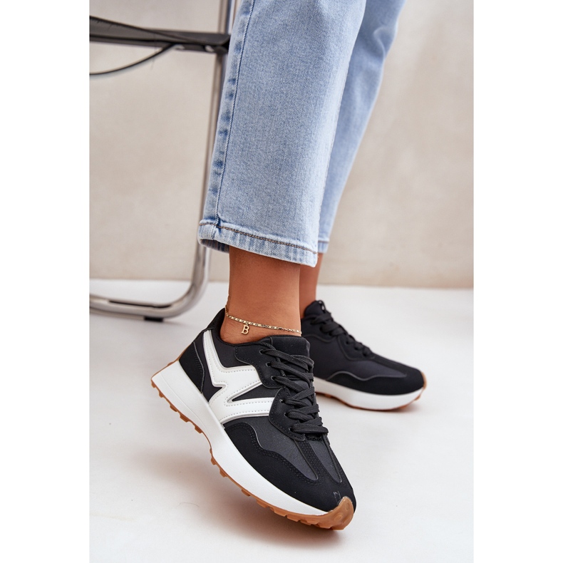 Dame sportssko sneakers sort 2