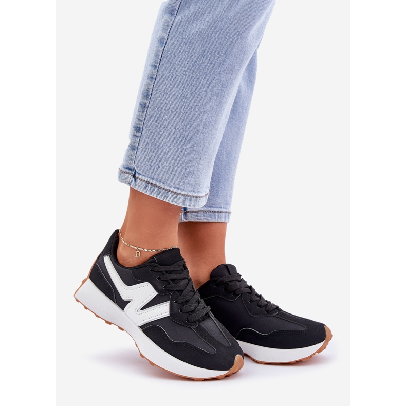 Dame sportssko sneakers sort 1