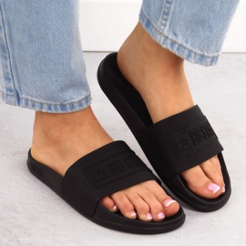 Kvinders flip flops til Big Star OO274044 Sort 6