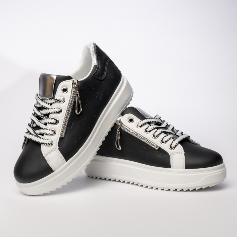 Kvinders sorte sports -sneakers 1