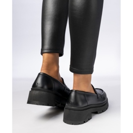 Kvinders sorte loafers 2