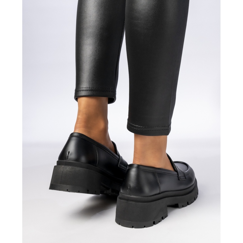 Kvinders sorte loafers 2