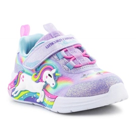Skechers S-Lights Pige Unicorn Chaser sko 302298N-LVMT lilla 2